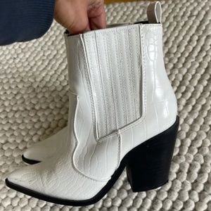 White Western Style Cowboy Boots